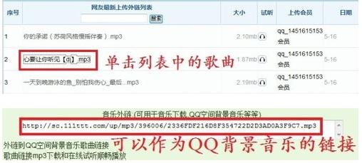 qq空间怎么做歌曲链接啊(qq空间mp3歌曲链接怎么找) -第3张图片-矿虫网